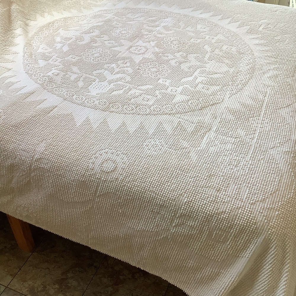 Vintage Continental By Normandy Chenille Bedspread Bed Coverlet